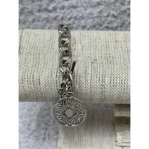 Monica Rich Kosann Sterling Silver Oval Link Toggle Bracelet #63567